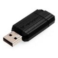 Verbatim PinStripe 128GB USB Flash Drive Black 49071