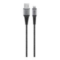 Goobay 1m USB-A to Lightning Textile Charging Cable with Metal Plugs 49268