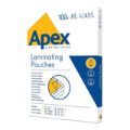Fellowes Apex Light A3 150 Micron Laminating Clear Pouch 100-pack 6001901