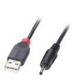 Lindy 1.5m USB to 0.7mm Inner 2.5mm Outer DC Cable Black 70265