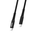 Port Designs 2m 100W USB-C to USB-C Cable Black 900067