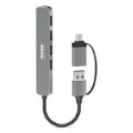 Port Designs 4-ports 5Gbps Multi USB Hub Silver 900161
