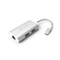 Adam Elements CASA eC301 3-in-1 Type-C Ethernet Hub Silver AAPADHEC301SL