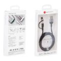 Adam Elements PeAk II Duo 2-in-1 USB to Lightning Cable 1.2m Grey ACBAD120DMBRPGY