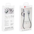 Adam Elements PeAk Duo II 2-in1 USB to Lightning Cable 20cm Grey ACBAD20DMBRPGY