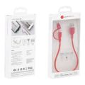 Adam Elements PeAk Duo II 2-in-1 USB to Lightning Cable 20cm Red ACBAD20DMBRPRD