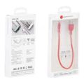 Adam Elements PeAk II Type-A to Lightning Braided Cable 20cm Red ACBAD20MBFRPRD