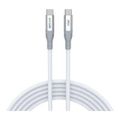 Astrum VMCC100 1.2m Braided 100W USB-C Male to Male Cable White AVMCC10012W