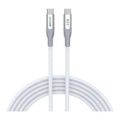 Astrum VMCC240 3m Braided 240W USB-C Male to Male Cable White AVMCC24030W