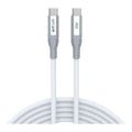Astrum VMCC60 2m Braided 60W USB-C Male to Male Cable White AVMCC6020W