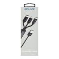 Bounce 1m Cord Series 3-in-1 Charging Cable Black BO-20010-BK(V1)
