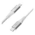 Belkin 2m BoostCharge 30W Braided USB-C to Lightning Cable White CAA004BT2MWH