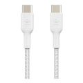 Belkin BoostCharge Type-C Male to Male USB Braided Cable 2m White CAB004BT2MWH