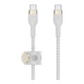 Belkin BoostCharge Pro Flex Type-C Male to Male USB Cable 1m White CAB011BT1MWH