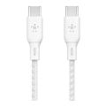 Belkin BoostCharge Type-C Male to Male USB Braided Cable 2m White CAB014BT2MWH