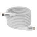 Club 3D 2m USB-C Magnetic Coil 240W PD3.1 Cable White CAC-3032