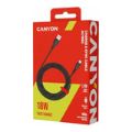 Canyon 1.2m USB-A to USB-C 18W Charging Cable Black CNS-AC18SC12B