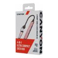 Canyon DS-02 4-in-1 Type-C Hub Pink CNS-TDS02P