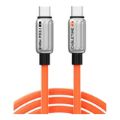 Cabletime Type-C Male to Male Charging Cable 2m Orange CT-CM240-ZS02