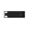 Kingston DataTraveler 70 USB Flash Drive 128 GB USB Type-C 3.2 Gen 1 Black