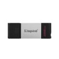 Kingston DataTraveler 80 256GB USB 3.2 Gen 1 Type-C Black and Silver USB Flash Drive DT80/256GB