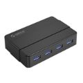 Orico 4-port Additional Power USB 3.0 Hub H4928-U3-V1-EU-BK-BP