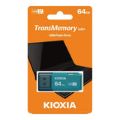 Kioxia TransMemory U301 64GB Type-A Flash Drive Light Blue LU301L064GG4