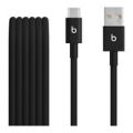 Beats by Dr. Dre 1.5m USB-A to USB-C Woven Cable - Bolt Black MDGG4EE/A