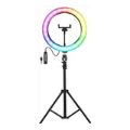 Nesty 10-inch Multipurpose USB Powered RGB LED Selfie Ring NTNRL44