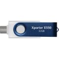 Patriot Memory Xporter X550 32GB USB 3.2 Gen 1 Type-A+C Flash Drive PS32GX550AAD