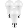 Switched 5W A60 Rechargeable B22 LED Light Bulb Warm White 3-pack SWD-10018-B22R-3-WW