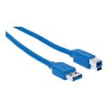 Manhattan 60cm USB-A to USB-B Male Cable USB3.0AM-USB3.0BM/60CM