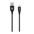 Volkano Flexi Series Type-A to Type-C 30W Cable 2.5m Black VK-20264-BK