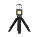 Volkano Rugged Multifunction Keychain Light with Tri-Pod VK-4106-BK