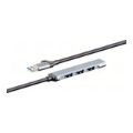 LinkQnet 1-port USB 3.0 + 3-port USB 2.0 Aluminium Hub XF-AHUB202